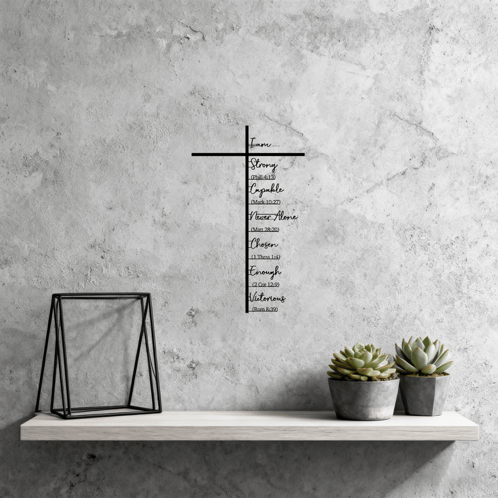 DivineHaven - Inspiring Iron Wall Décor