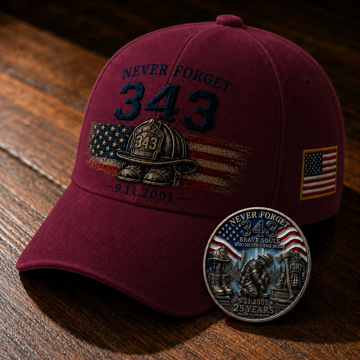 Legacy343 – Never Forget Memorial Cap