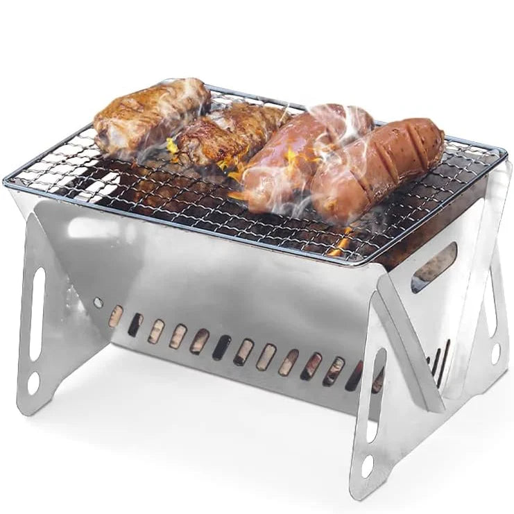 CampGrill – 3 Height Adjustable BBQ Grill with Carry Bag
