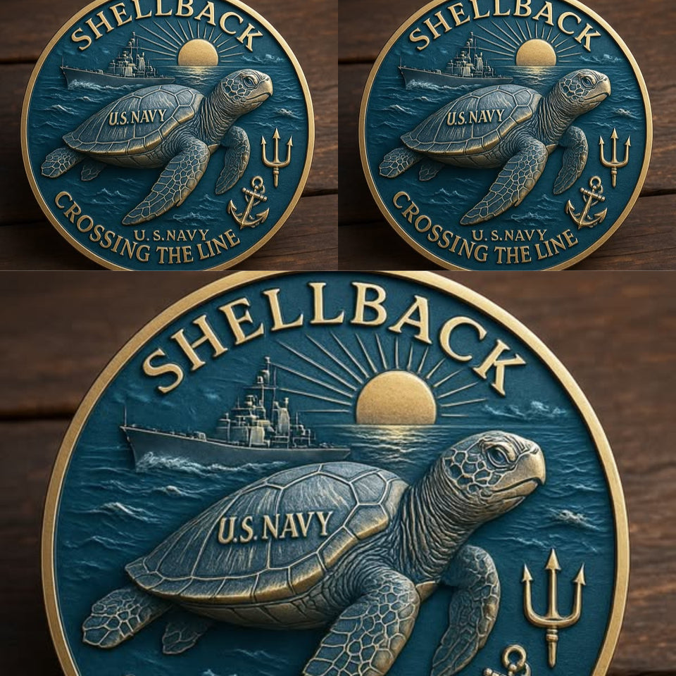 TideBorn - U.S. Navy Shellback Challenge Coin