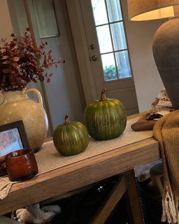 GlowHaven – Decorative Twinkling Glass Pumpkin Light