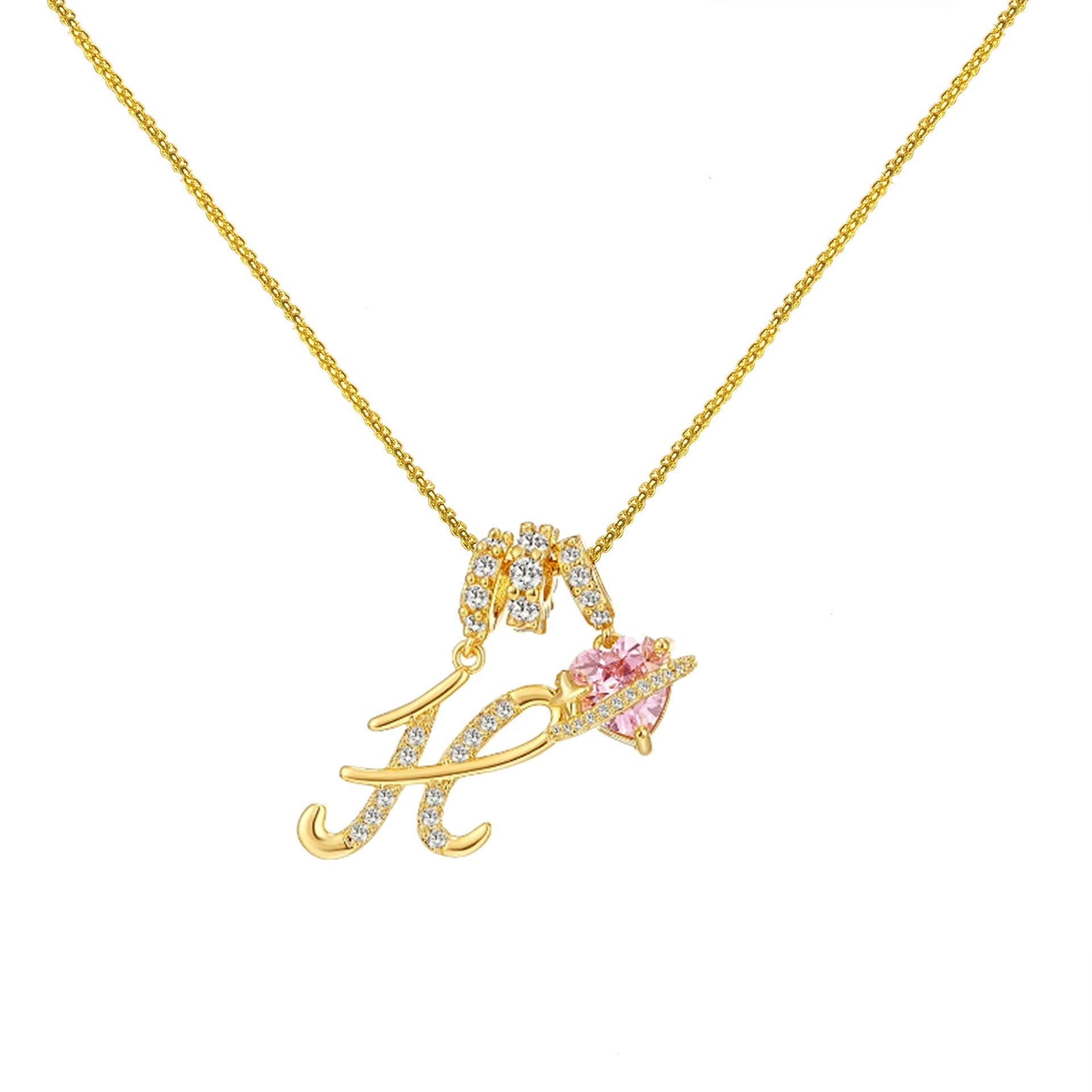 InitialGlow – Personalized Letter Necklace