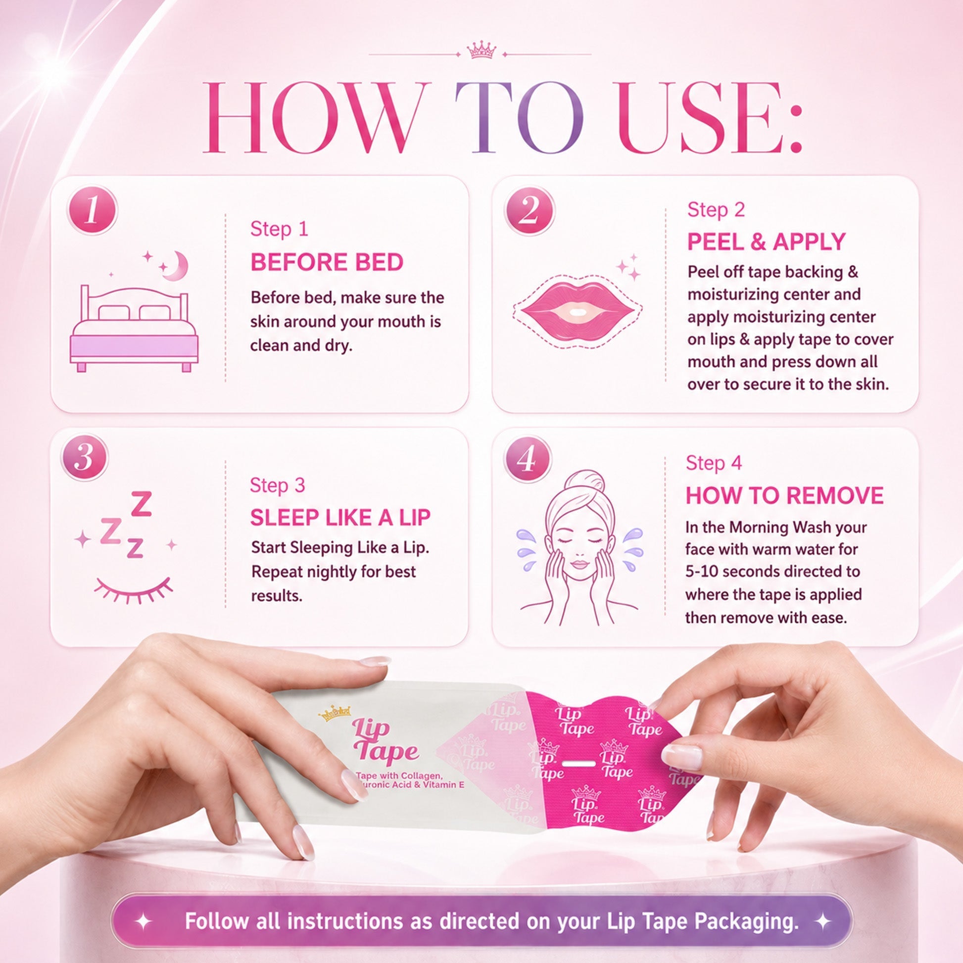 LipiRest – Collagen Infused Overnight Mouth Tape