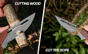 BladeCraft – Hand Forged Damascus Steel Folding Knife