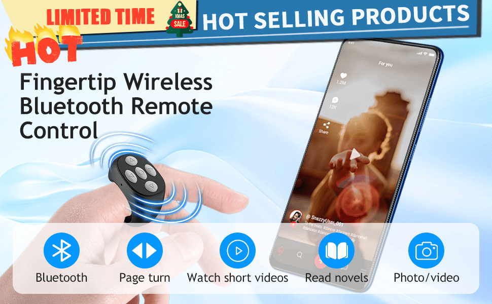 SwipeRing - Smart Fingertip Bluetooth Remote