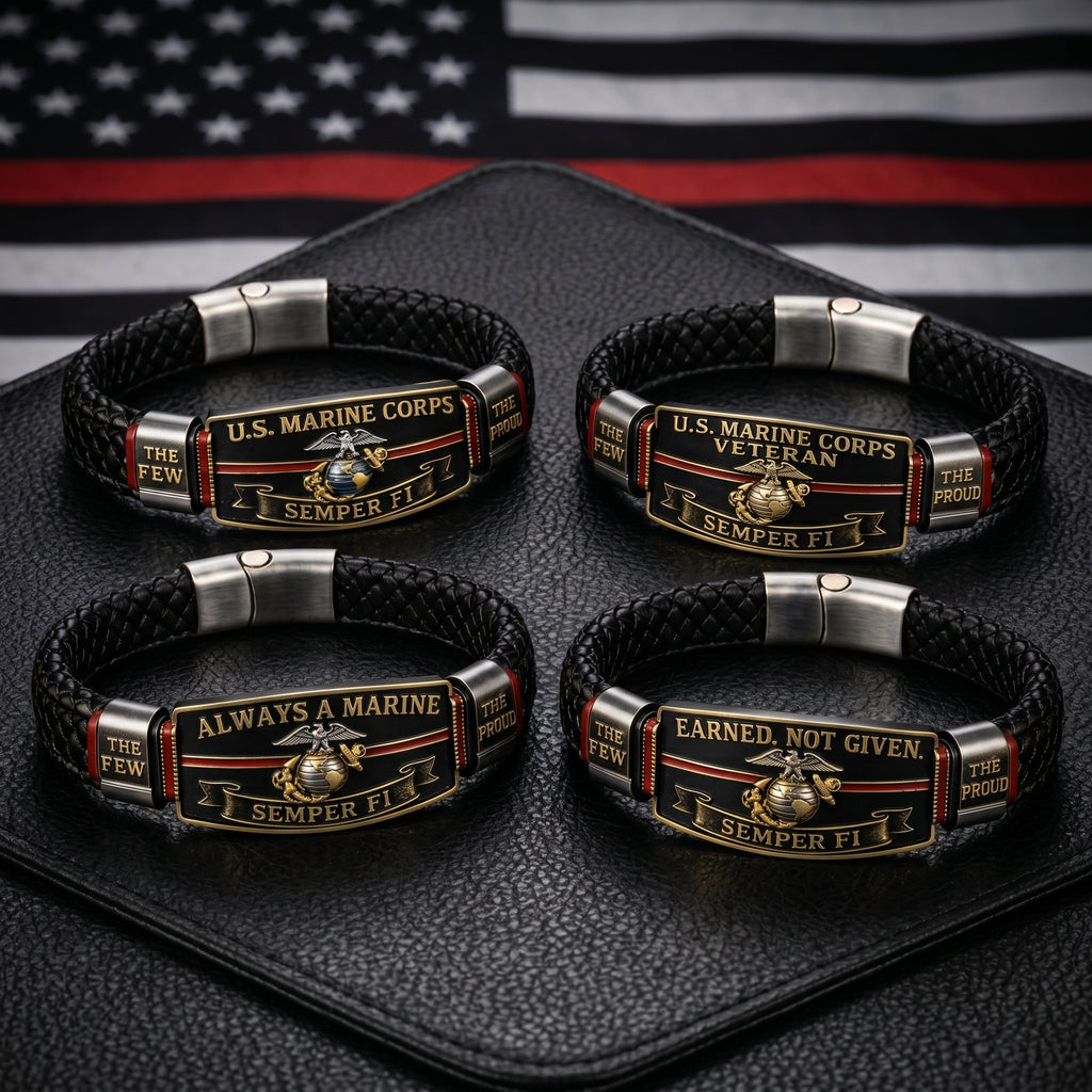 🏆Last Day Promo: 49% OFF - U.S. Marine Corps “Semper Fi” Bracelet —✈️ BUY 2 FREE SHIPPING