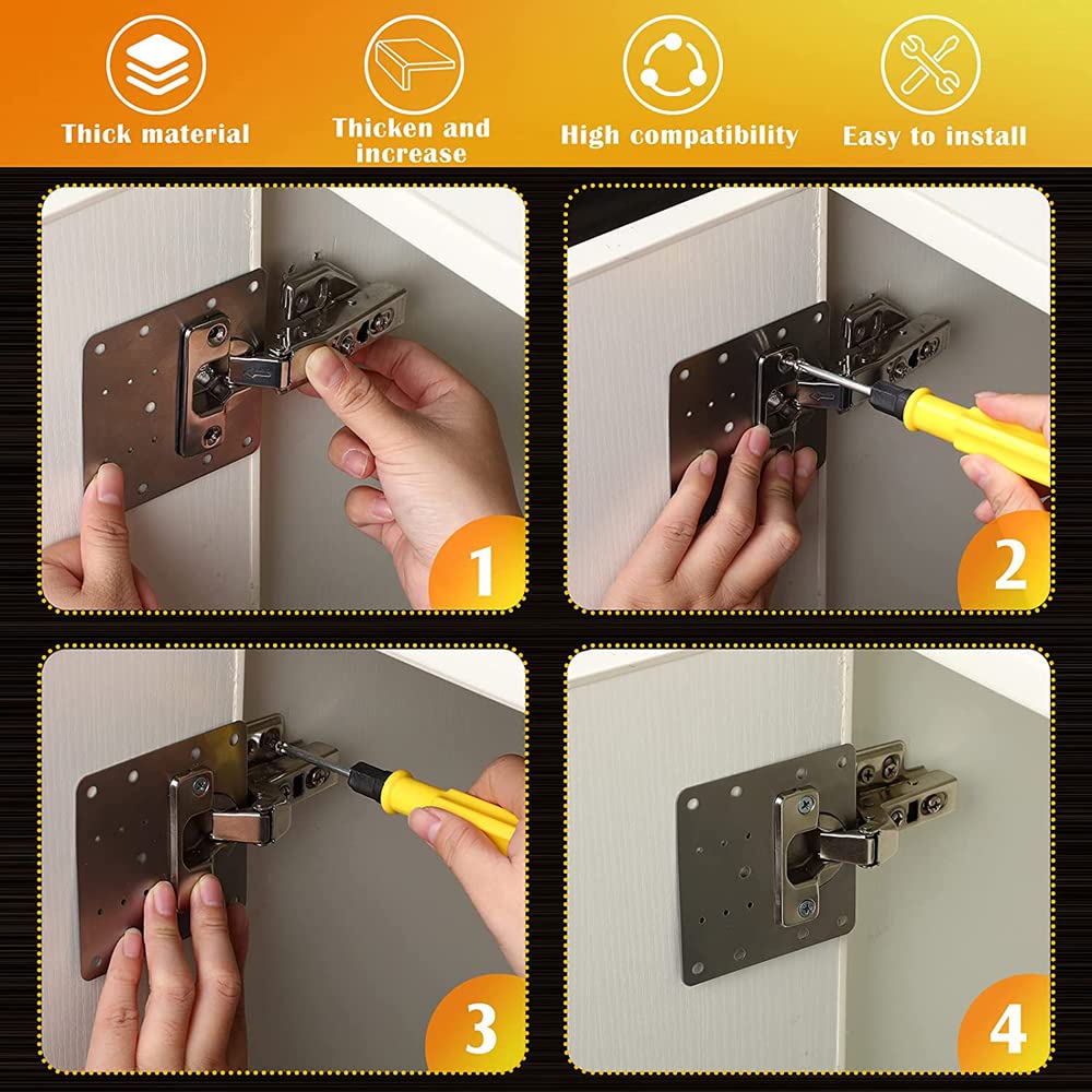 HingePro – Strong Fixing Plate Bracket Set