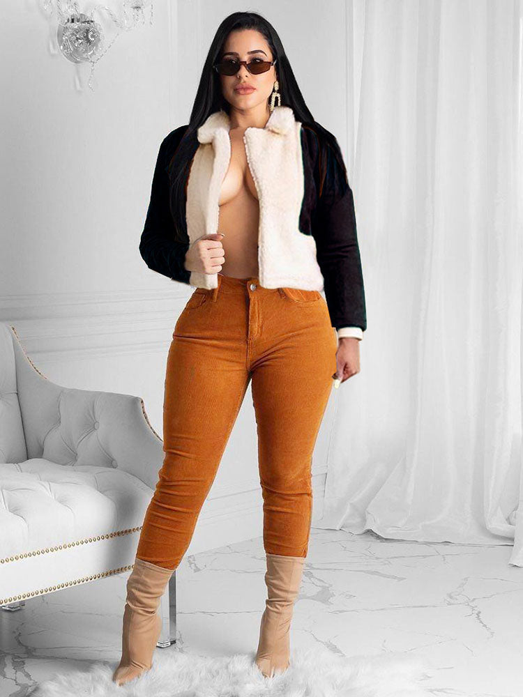 CozyPatch – Fur Patchwork Cotton Jacket