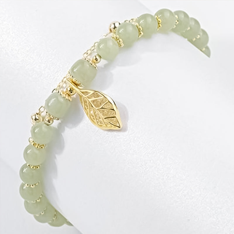 LeafLuxe – Hetian Jade Bracelet