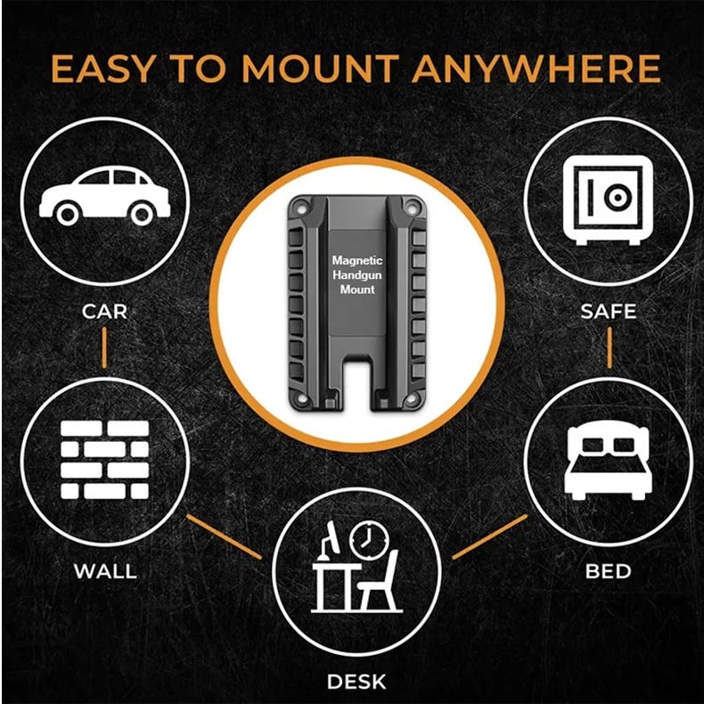 Magnetic Handgun Mount - Your Ultimate Secure Storage Solution