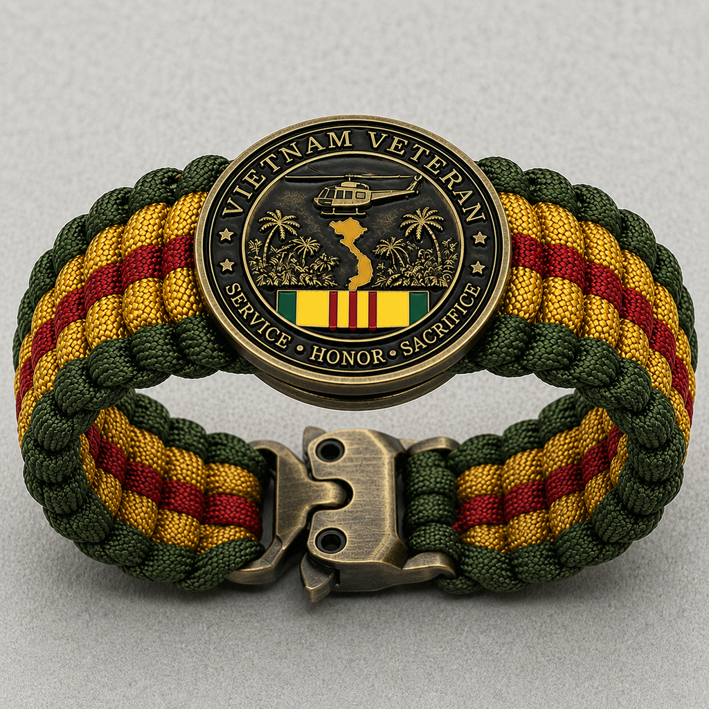 🏆Last Day Promo: 49% OFF 🎖️-Vietnam Veteran Survival Tribute Paracord Bracelet