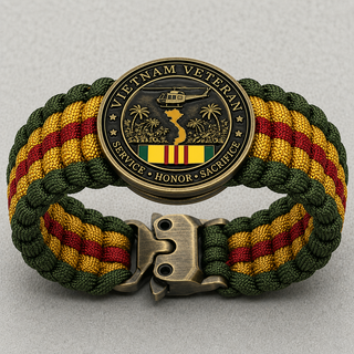 🏆Last Day Promo: 49% OFF 🎖️-Vietnam Veteran Survival Tribute Paracord Bracelet