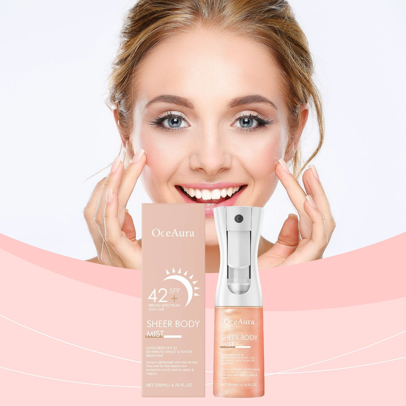 ☀️Sheer Body Mist Sunscreen-SPF 42 - 6.8 oz 🌊