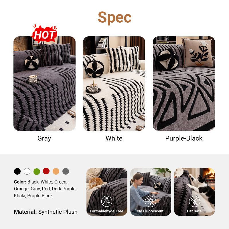 VeloraHome – Plush Sofa Cover