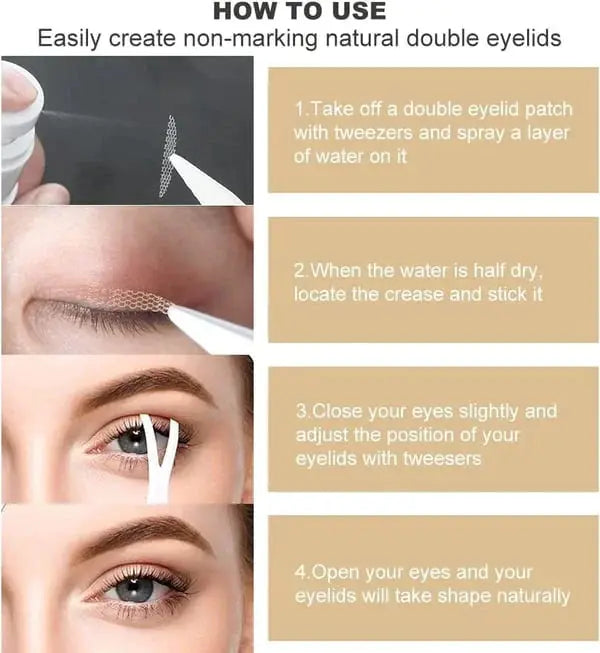 New Glue-Free Ultra Natural Invisible Double Eyelid Sticker Marnetic
