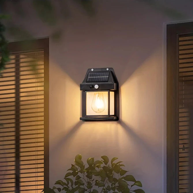 SunGlow – Outdoor Solar Wall Lamp with Elegant Design