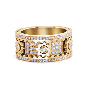 Handmade Diamond Ornate Geometric 3D Band Ring (Buy 2 Free Shipping) Marnetic