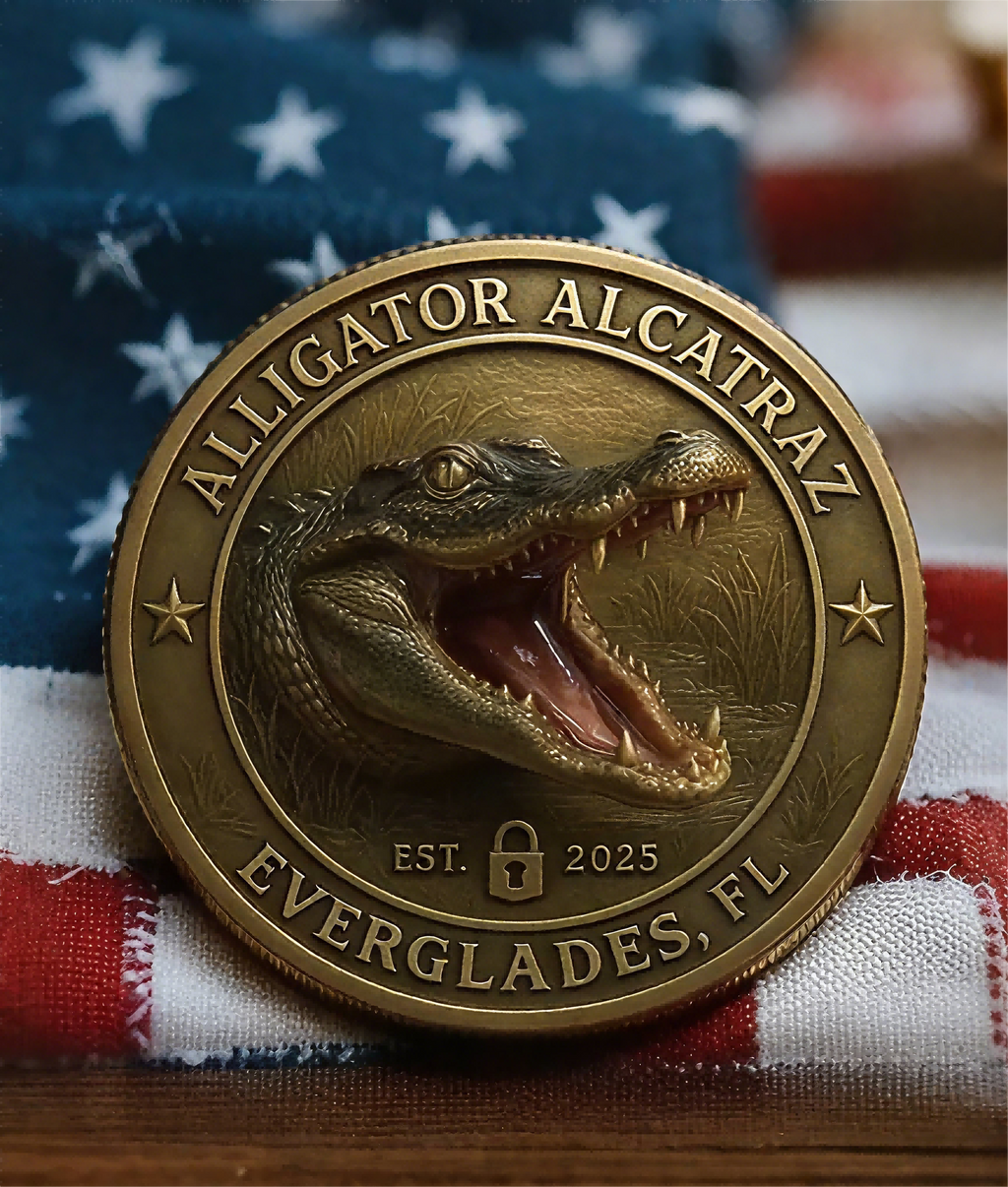 AlligatorAlcatraz – Humor Collectible Coin