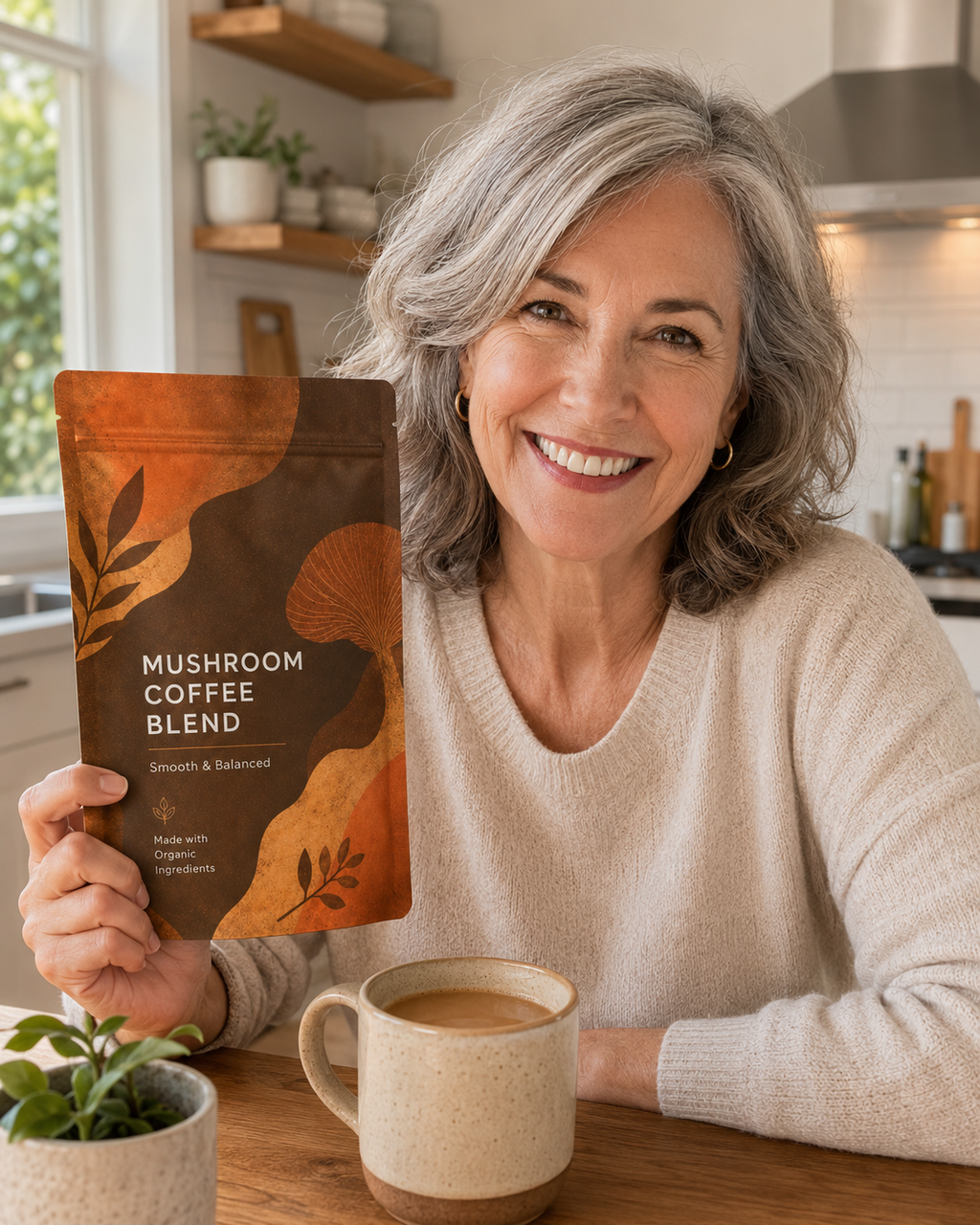 BrewBalance – 6-Mushroom Medium Roast Instant Coffee