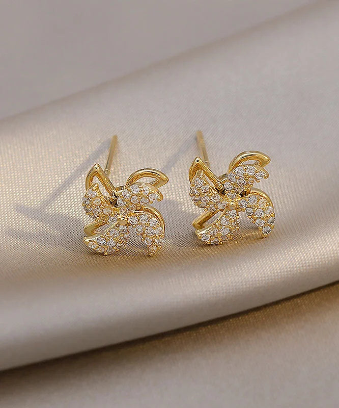 RadiantPetals – Sterling Silver Alloy Floral Drop Earrings