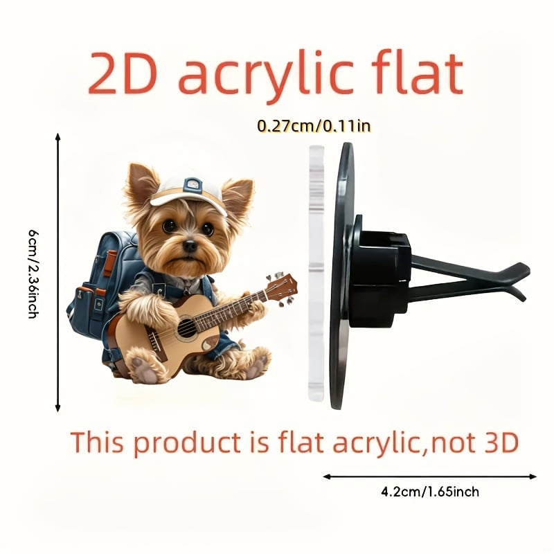 Yorkie Jam - Car Vent Guitar Buddy