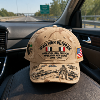 🇺🇸 Last Day Promo: 49% OFF 🎖️ - Iraq War Veteran Tribute Cap