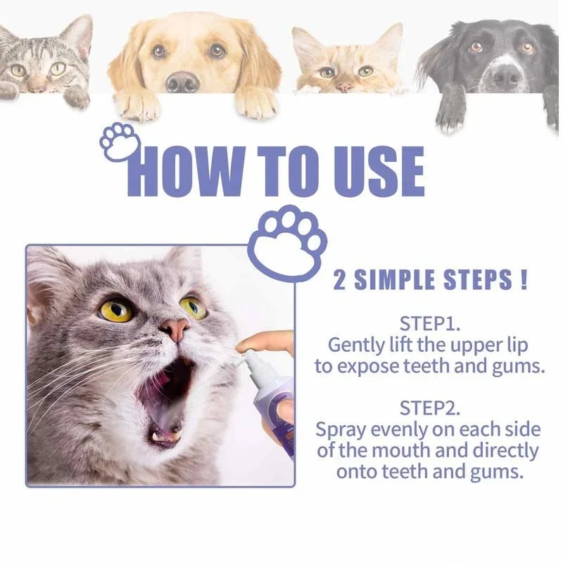 🔥LAST DAY PROMOTION - 49% OFF🔥Teeth Cleaning Spray for Dogs & Cats