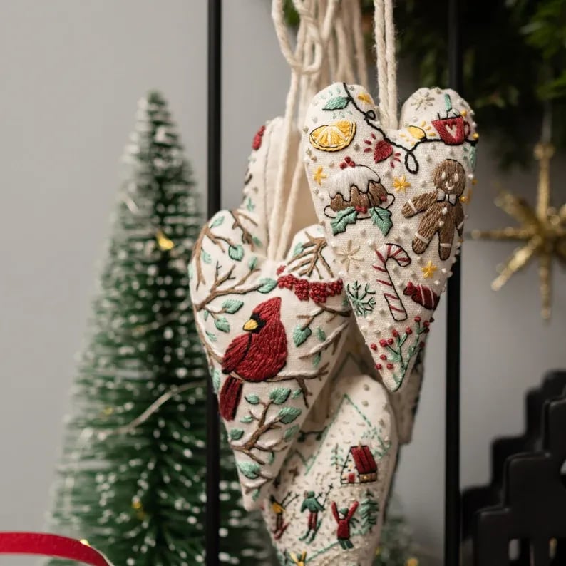 StitchHeart – DIY Embroidered Ornament Kit