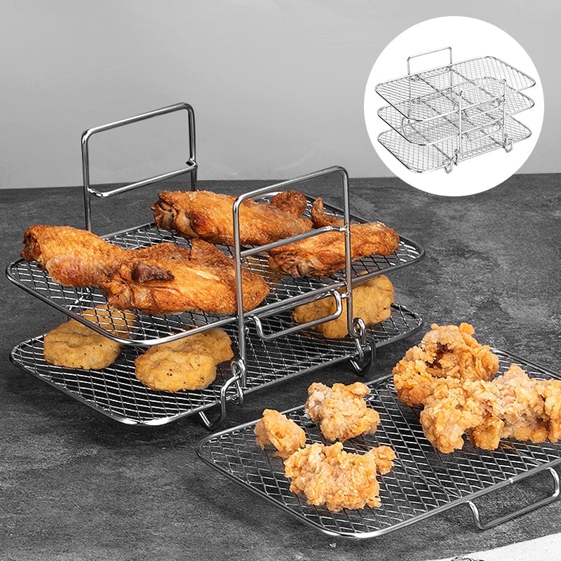 FlavorStack - Stainless Steel Air Fryer Rack – Cook Smarter