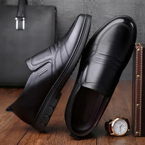 FlexStride – Soft Leather Men’s Business Shoes