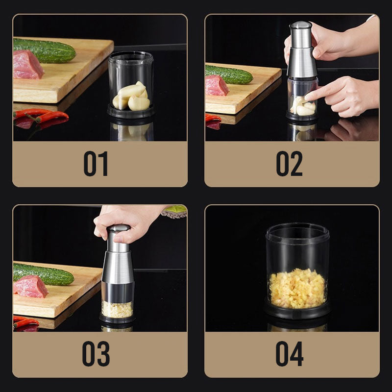 SteelCrush – Stainless Steel Garlic Grinder