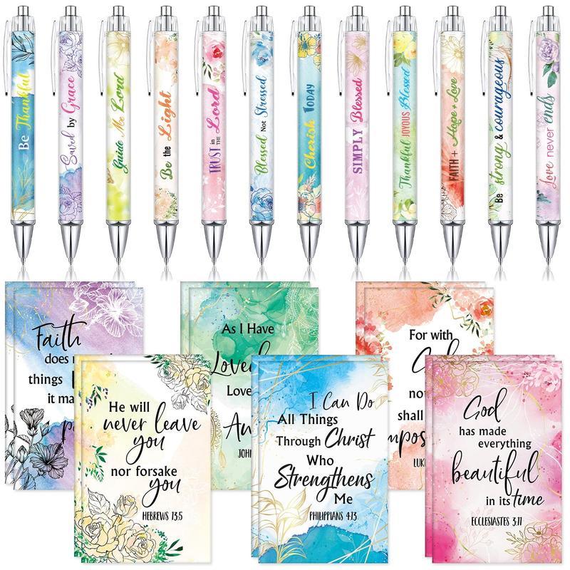 BlessedLines – Bible Verse Notebook & Pen Set