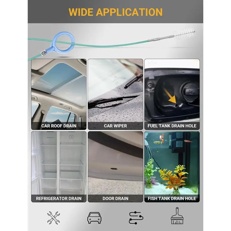 ClearFlow - Upgraded Sunroof Drain Cleaning Tool