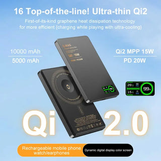 SnapVolt – 15W Ultra-Slim Magnetic Wireless Power Bank