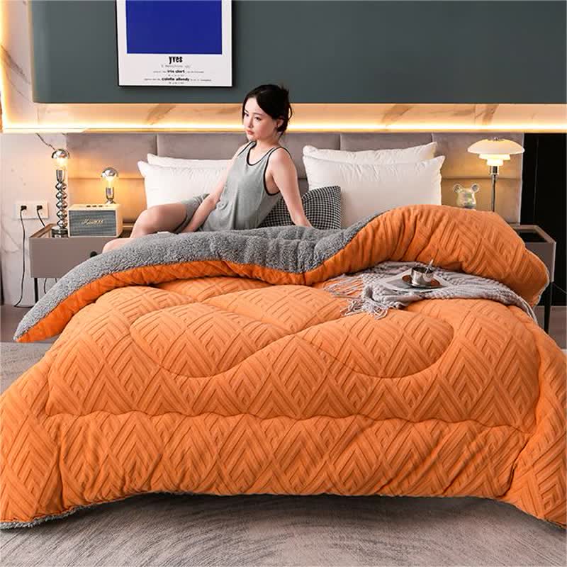WarmHaven – Quilted Sherpa Winter Blanket