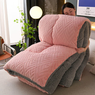 WarmHaven – Quilted Sherpa Winter Blanket