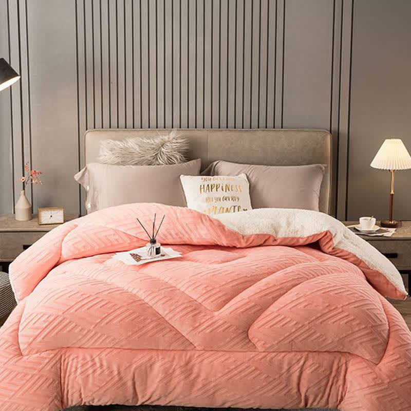 WarmHaven – Quilted Sherpa Winter Blanket