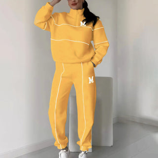UrbanEase – Casual Line Sweatshirt 2-Piece Set