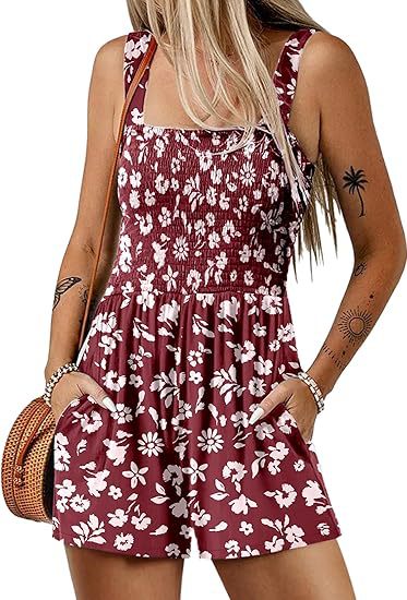 VeloraChic – Summer Square Neck Loose Casual Romper