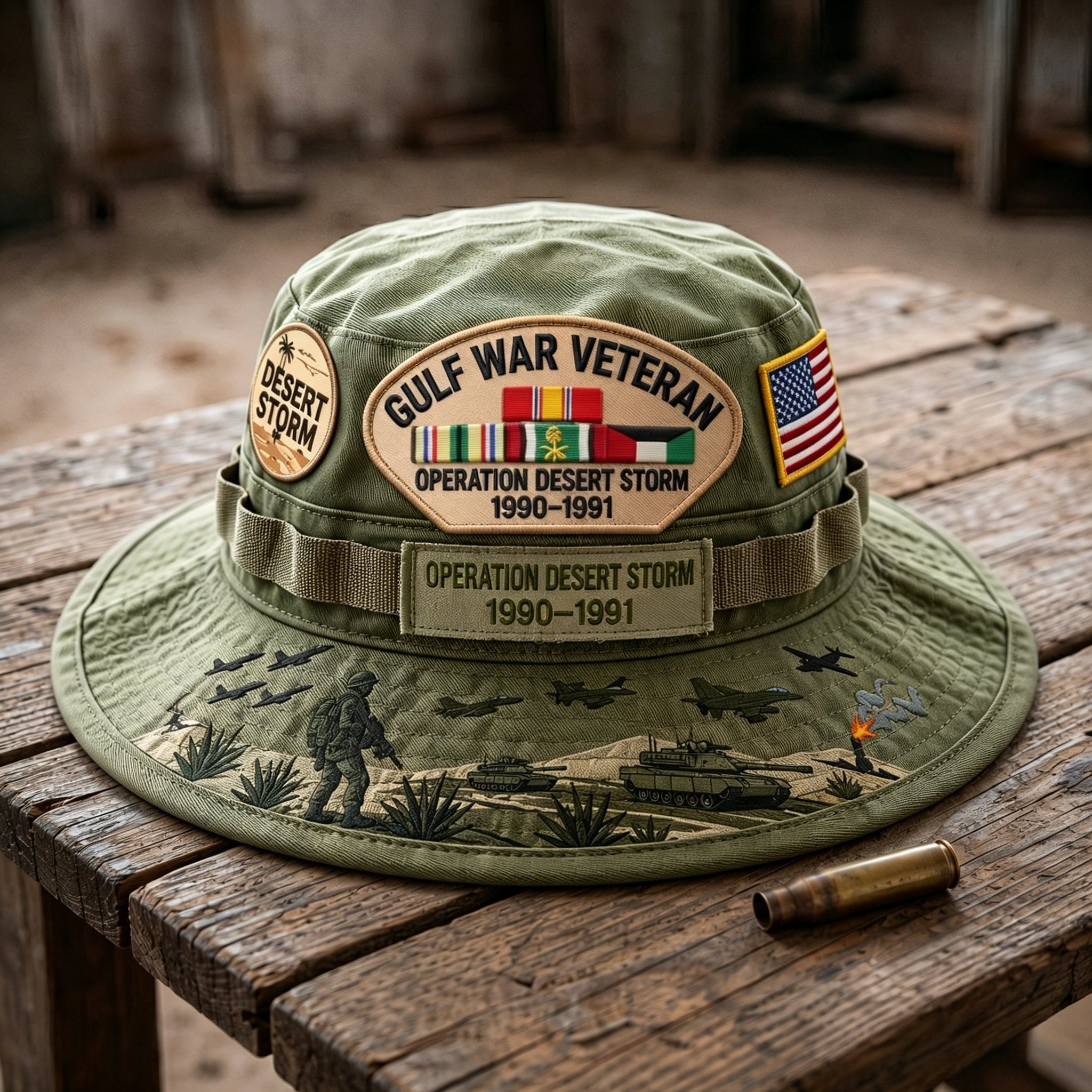 🇺🇸 Last Day Promo: 49% OFF 🎖️ - Gulf War Veteran Desert Storm Tribute Boonie Hat