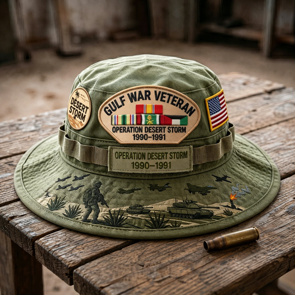 🇺🇸 Last Day Promo: 49% OFF 🎖️ - Gulf War Veteran Desert Storm Tribute Boonie Hat