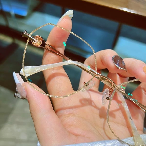 CrystalView – Diamond Rimless Anti-Blue Light Reading Glasses