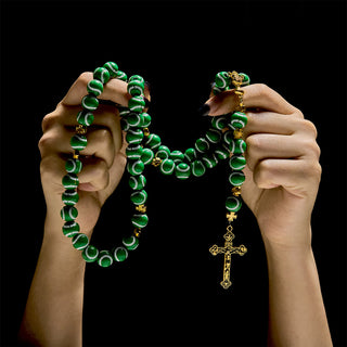 Christianartworkshop Blessed Miniature Baseball Beads Rosary with Golden Holy Chalice & Crucifix: Merge Faith and Sport - image 22