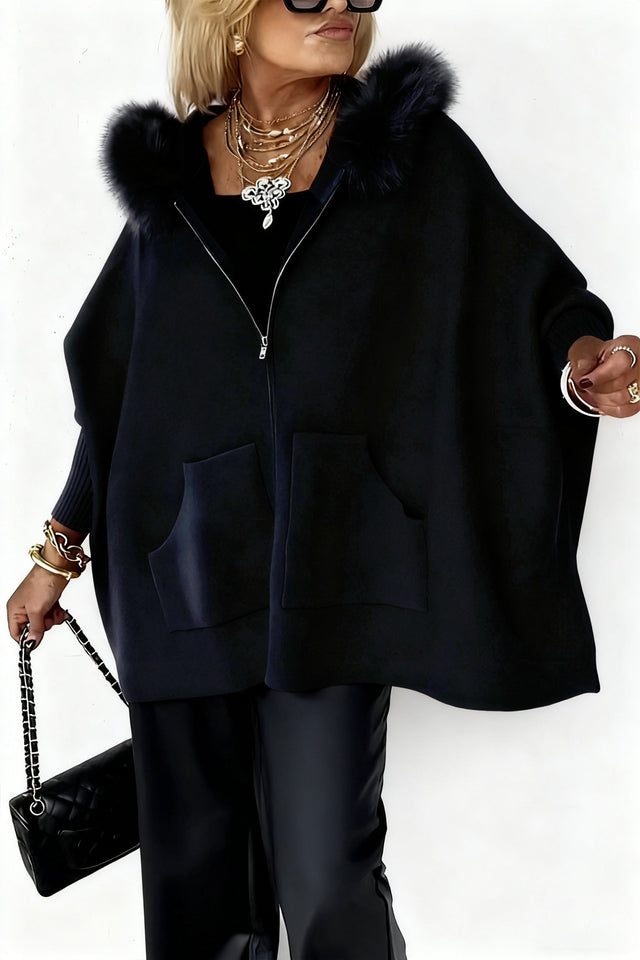 CozyCharm – Fur Collar Casual Jacket for Women