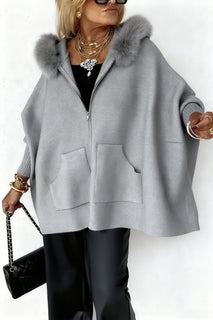 CozyCharm – Fur Collar Casual Jacket for Women