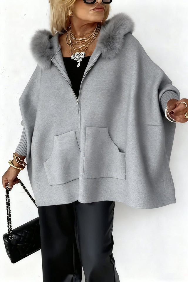 CozyCharm – Fur Collar Casual Jacket for Women