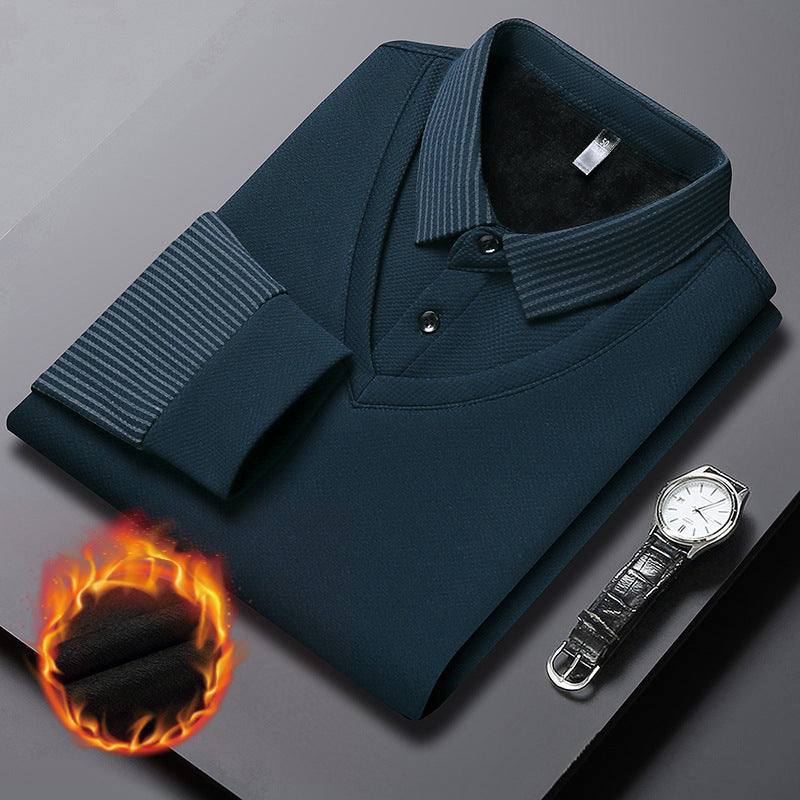 UrbanEdge - Men’s Lapel Knit Shirt Set – Modern Casual Perfection