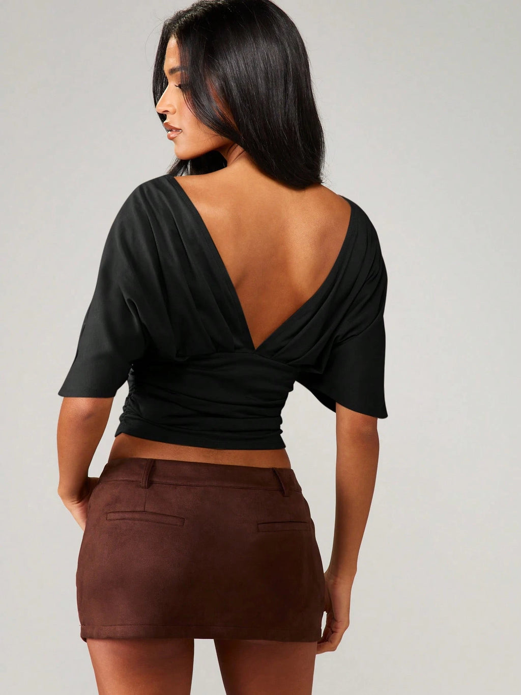 CurveLuxe – Waist-Cinching Bodycon T-Shirt