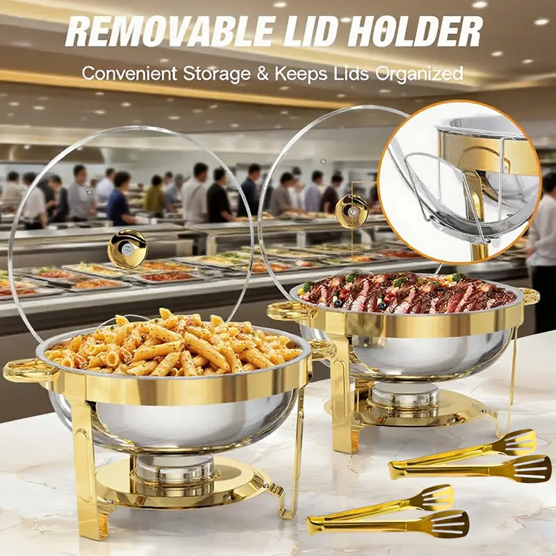 FeastGlow – Stainless Steel Chafing Dish Buffet Set