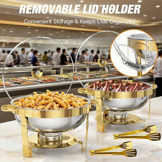 FeastGlow – Stainless Steel Chafing Dish Buffet Set